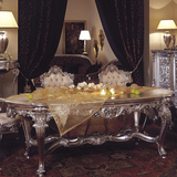 欧式餐桌美式手工雕花实木家用大饭桌餐桌椅时尚创意餐厅组合家具
