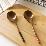 木头勺子宝宝汤勺创意调羹可爱小木勺韩式儿童木饭勺家用木勺子