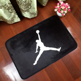 包邮NBA篮球飞人潮牌地毯法兰绒长方形客厅卫浴卧室床边地垫家用