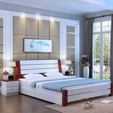 实木床松木床成人床1.2米白色简约现代1.5米双人床儿童单人床1米