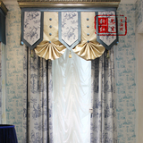 【粉红先生】客厅卧室书房欧式美式现代简约中式涤棉人物印花窗帘