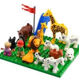 宝贝星配件动物/人仔/小人/底板 大颗粒塑料积木配件兼容邦宝玩具