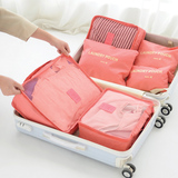 旅行收纳袋行李箱整理袋衣服旅游必备出差衣物内衣收纳包6件套装