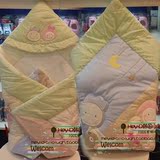 韩国秋冬季春夏薄款韩版襁褓包巾外贸纯棉新生儿包被宝宝盖毯抱被