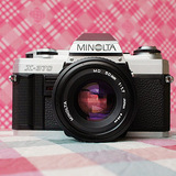 美能达minotla X370/X300+MD 50/2大光圈定焦胶片相机 x700简化版