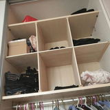 架定制衣柜收纳分层隔板柜子实木质 衣橱隔断分隔层架橱柜内整理