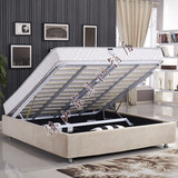 可定制气动排骨架储物床 无靠背床头床架 1.5 1.8米小户型双人床