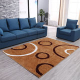 加密韩国亮丝客厅茶几地毯卧室床边地毯简约现代风格图案防滑地毯