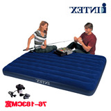 INTEX68755双人充气床垫 1.8米豪华植绒气垫床 户外帐篷充气垫