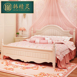 韩式床田园床欧式床儿童床公主床1.2 1.5米单双人床卧室套房家具