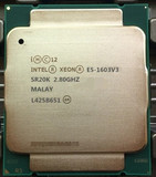 INTEL 至强/Xeon E5-1603V3 CPU 正式版 2.8Ghz 四核四线程 新货