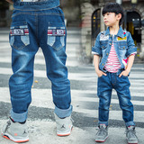 修身新款新潮流韩版长裤实拍有模特大童儿童裤子中腰男牛仔裤B类