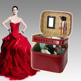 双层化妆包化妆箱韩国女士化妆品收纳包手提化妆盒大容量便携防水