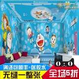 哆啦A梦3d儿童房壁纸卧室 卡通叮当猫ktv机器猫墙纸主题大型壁画