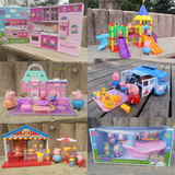 粉红猪小妹儿童过家家玩具野餐车 厨房 洗澡戏水玩具城堡生日礼物
