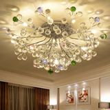 创意个性LED水晶吸顶灯现代简约客厅灯具温馨主卧室灯艺术餐厅灯