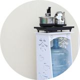 简约现代茶水柜办公室茶柜水壶柜纯净水桶柜上水器柜饮水机餐边柜