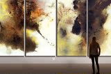 艺术大师赵无极抽象现代油画家居办公室公司超大尺寸巨幅装饰画