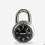 原装正品美国玛斯特健身房更衣柜锁1500MCND不锈钢挂锁固定密码锁