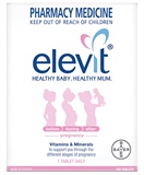 澳洲直邮 Elevit爱维乐 孕妇叶酸复合维生素片 100粒