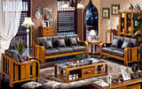 实木沙发布艺组合现代中式真皮沙发123位客厅家具白蜡木木质沙发