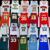 NBA大学23号乔丹15安东尼35杜兰特30库里3艾弗森33科比球衣篮球服