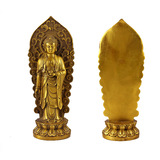 纯铜观音菩萨佛像摆件阿弥陀佛铜像大势至菩萨西方三圣风水工艺品