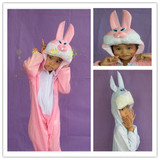 特价儿童小白兔儿童表演动物衣服舞会装扮小兔子儿童表演衣服