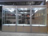 深圳广州精品货架玻璃展示柜手机柜中岛柜角钢架样品展示柜免邮