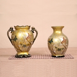 高档欧式复古陶瓷餐桌创意客厅家居装饰品田园花器插花摆件小花瓶