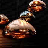 黄铜玻璃单头吊灯简约现代LED咖啡厅餐厅过道楼梯吧台创意吊灯