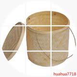 越南手工竹编竹篓 竹萝 竹筐 手提竹箩普洱茶包装盒 装七子饼一提