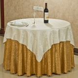 高档酒店圆形台布欧式餐桌布花式布艺餐厅方形提花茶几垫定制批发