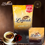 Luwak猫屎咖啡 印尼原装纯黑咖啡粉+椰糖速溶咖啡粉 猫屎咖啡特价