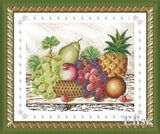十字绣高清彩色印刷图纸花卉HH070水果盆2（6151）cross stitch