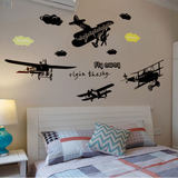 创意飞机装饰墙贴纸 时尚个性贴纸 客厅卧室宿舍墙壁酒吧墙壁贴画
