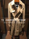 Amor西班牙正品代购 Massimo Dutti 女士经典驼色长款风衣6713660