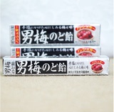日本进口零食 诺贝尔nobel 男梅紫苏梅子润喉糖40g 10粒条装