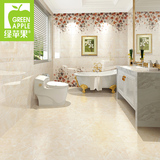 绿苹果卫生间瓷砖地板砖浴室厨房防滑地砖 3d瓷砖花片腰线釉面砖