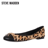 春夏新款Steve Madden思美登蝴蝶结娃娃鞋豹纹平跟单鞋-SWKLASIK
