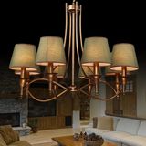 2016新款推荐艺术卧室客厅餐厅古铜色铁艺吊灯现代中式美式吊灯