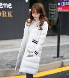欧洲站2015冬季新款欧货女装 韩版棉衣修身显瘦中长款棉衣外套
