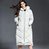 2015冬季新款欧美高端女装白鸭绒加厚大码长款过膝孕妇外套羽绒服