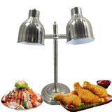 E01A-2双头保温灯食品展示灯食物加热自助餐保温台红外线保温烤灯