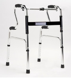 铝合金老人带轮助行器助步器四脚拐杖马桶扶手架残疾人中风助力器
