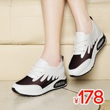 时尚减震耐磨运动鞋 品牌女生跑步鞋气垫增高韩版女子春夏透气鞋