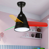 现代简约儿童卧室吊扇灯26寸36寸LED小蜻蜓风扇灯卡通带灯吊扇