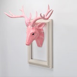 欧式动物头鹿头壁饰壁挂装饰工艺品现代简约墙面客厅背景墙上创意