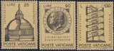 梵蒂冈邮票1972年 建筑家布拉曼特和教堂等 3全雕刻版 全品