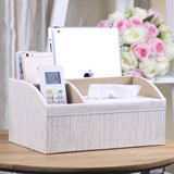 高档皮纸巾盒抽纸盒 桌面遥控器收纳盒创意欧式家用客厅茶几床头